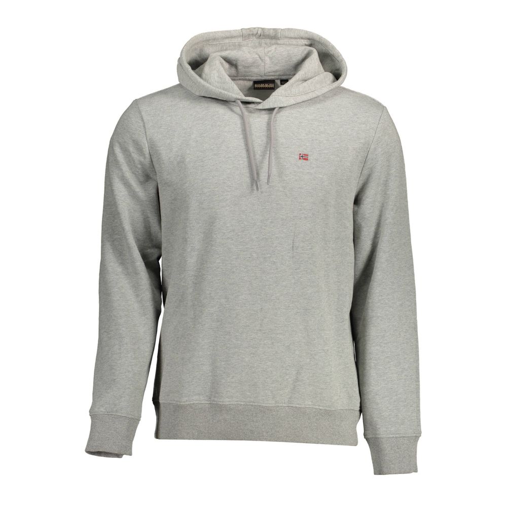 Gray Cotton Men's Hoodie - ventzia