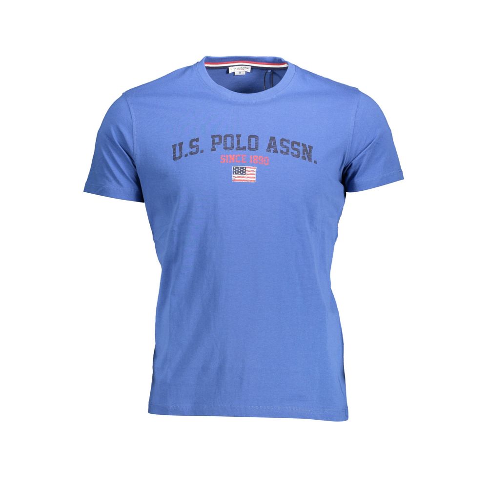 Blue Cotton Men's T-Shirt - ventzia