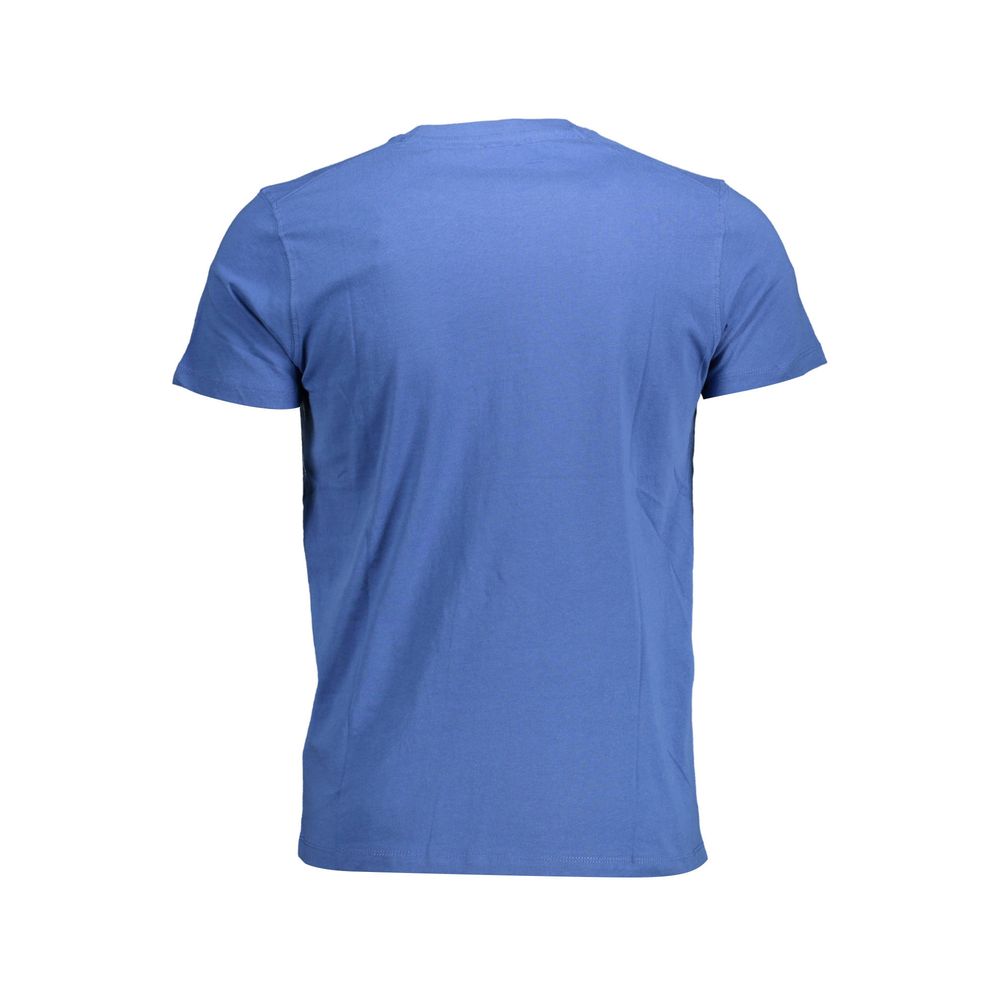 Blue Cotton Men's T-Shirt - ventzia