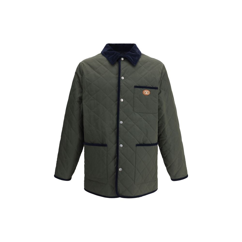 Green Polyamide Coat - ventzia