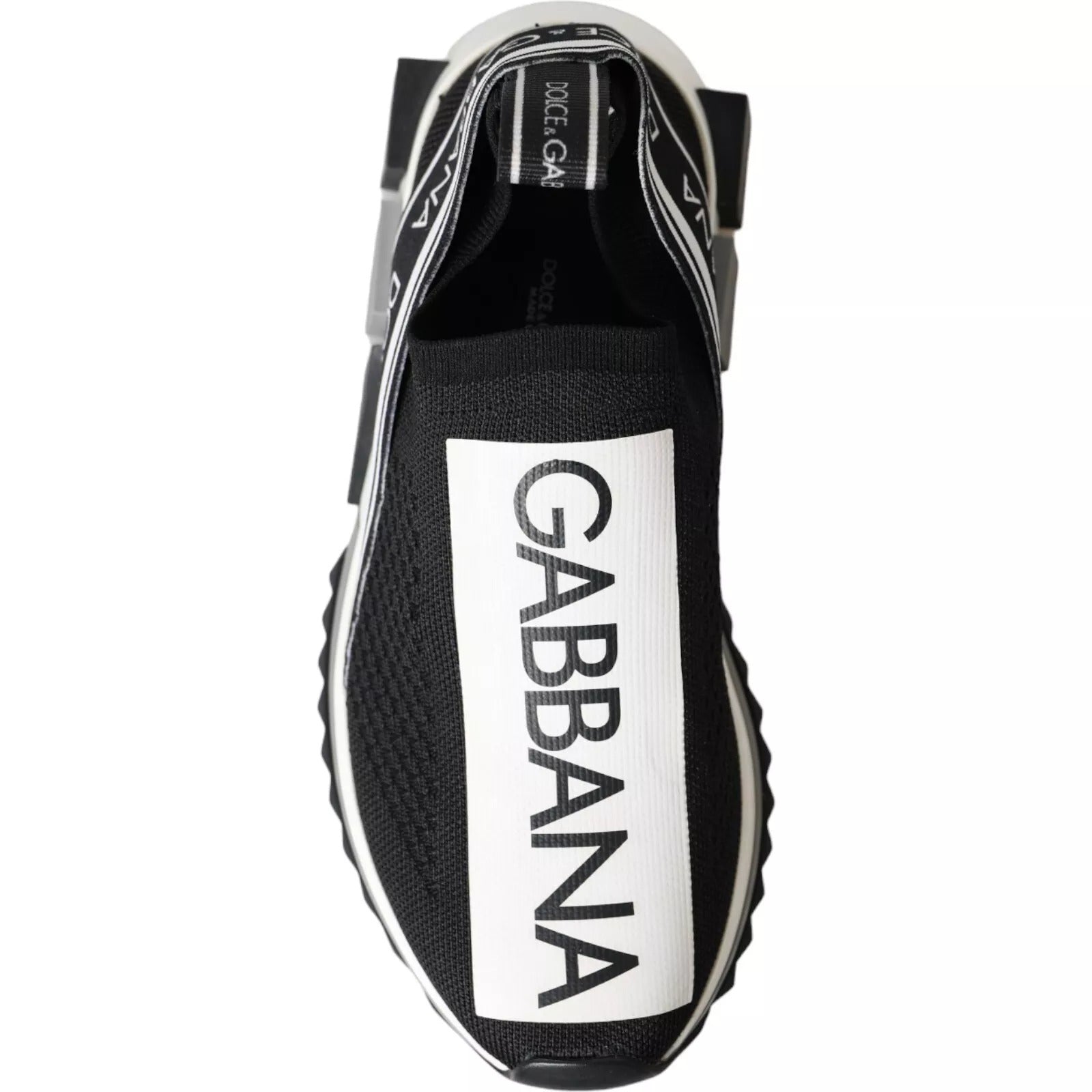 Black White Slip On Sorrento Sneakers Shoes - ventzia