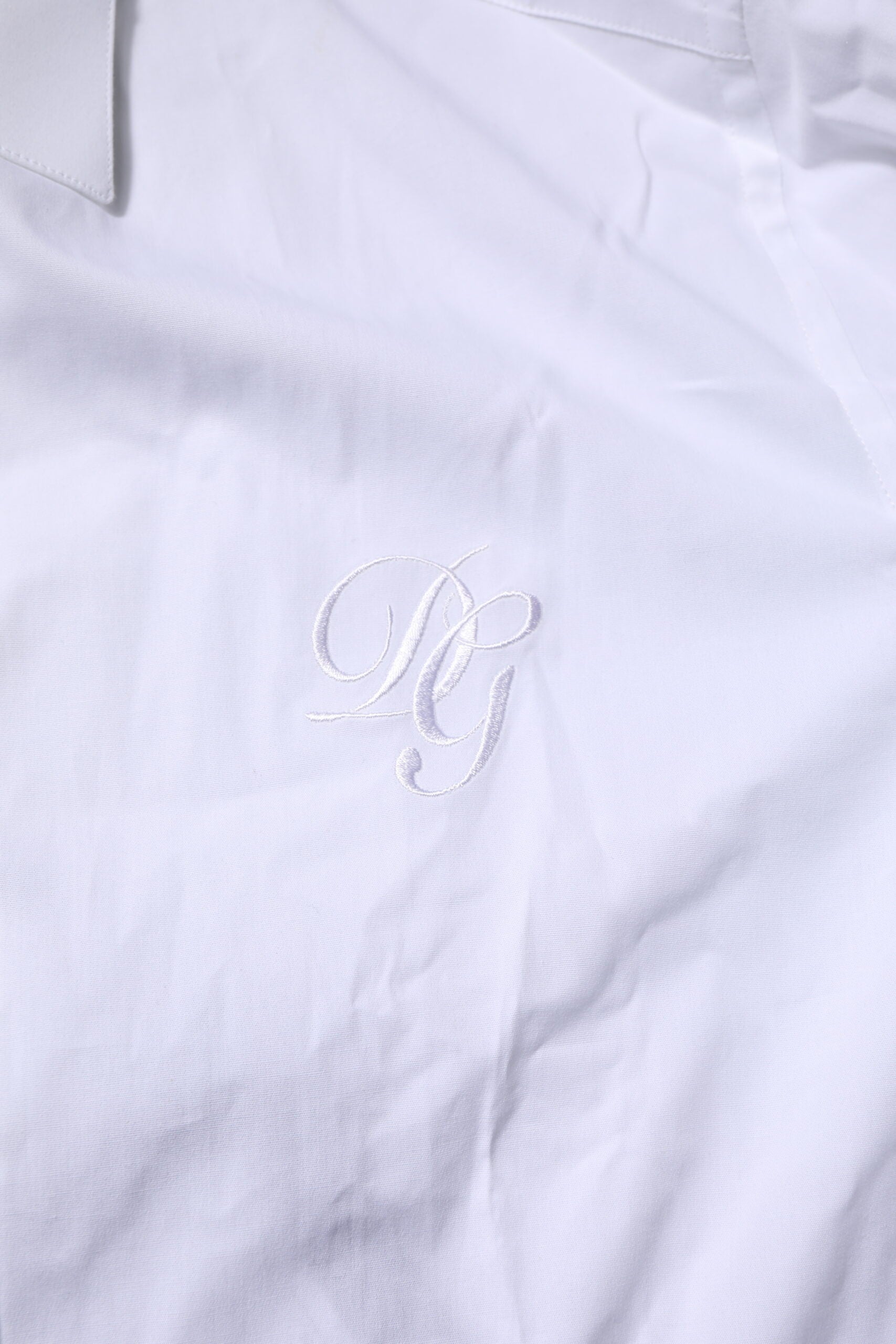 White Cotton GOLD Long Sleeves Formal Shirt - ventzia