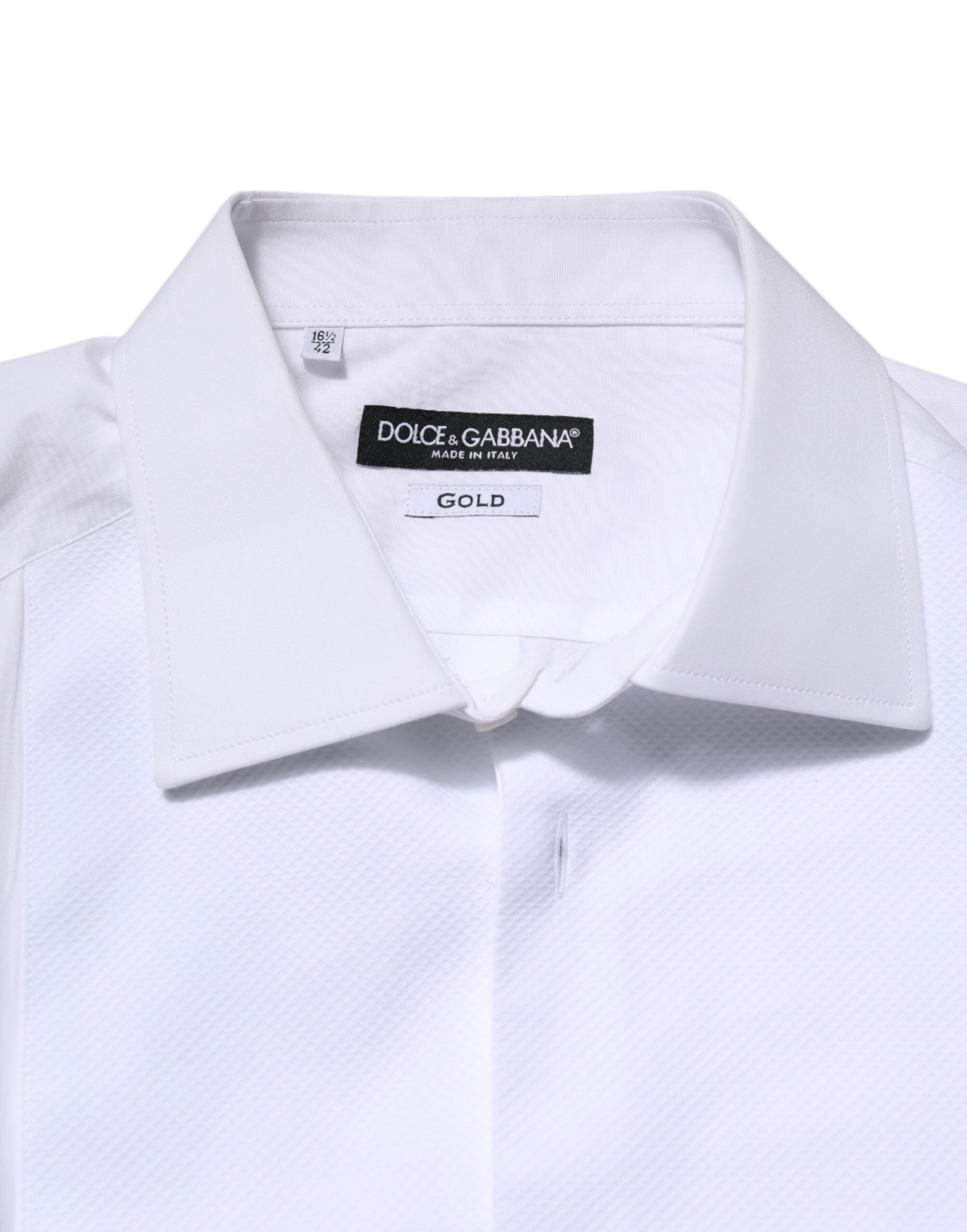 White Silk Bib Poplin GOLD Men Formal Shirt - ventzia