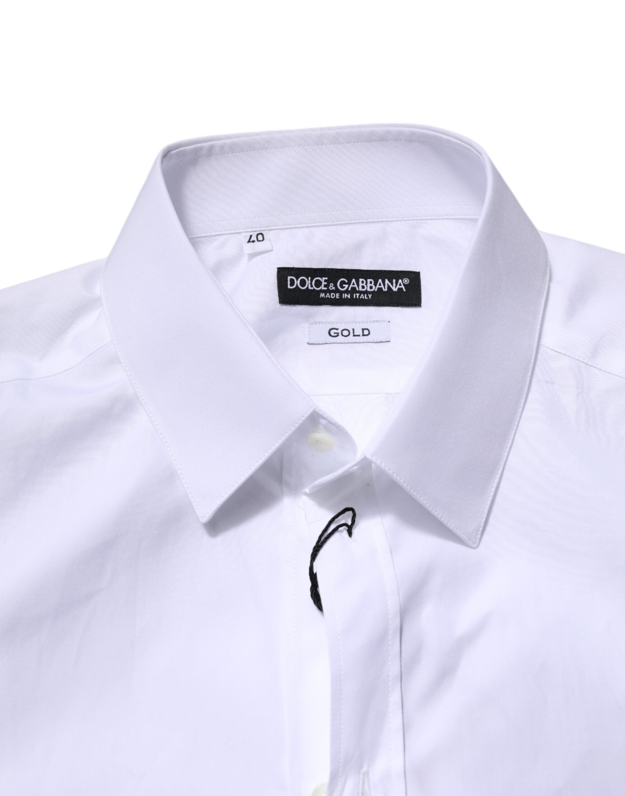White GOLD Long Sleeves Dress Formal Shirt - ventzia