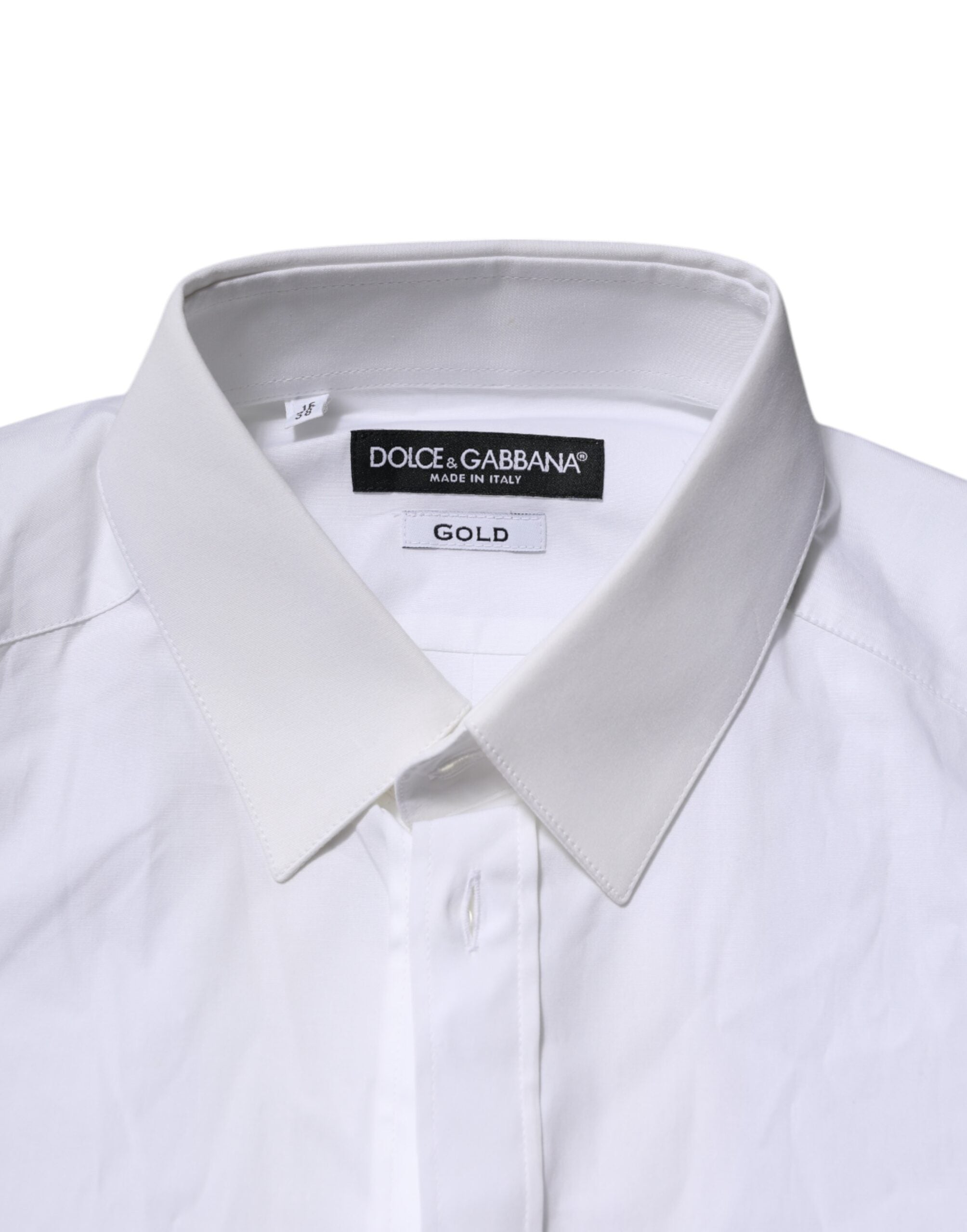 White GOLD Long Sleeves Dress Formal Shirt - ventzia