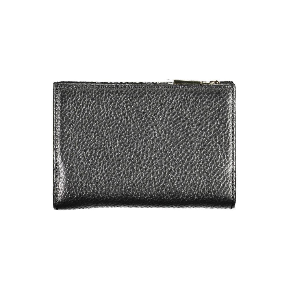 Black Leather Women Wallet - ventzia