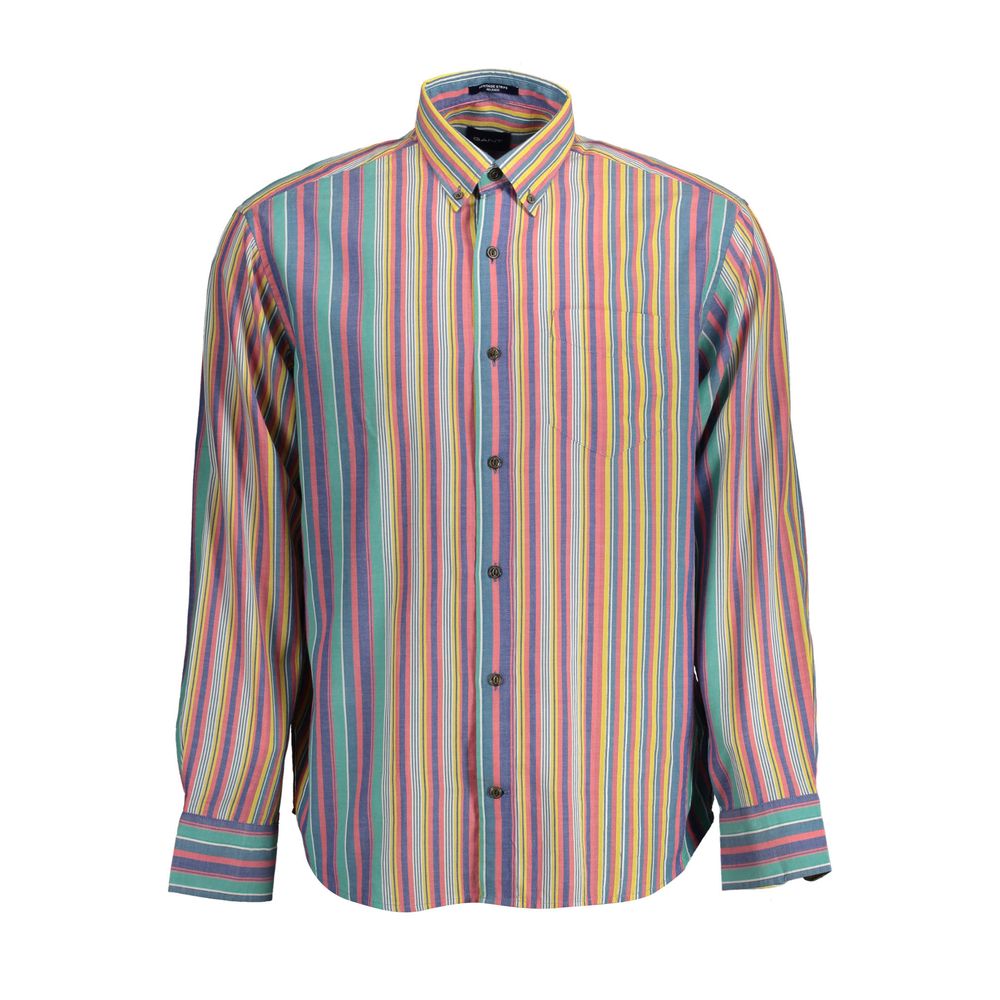 Azzurro Cotton Men Shirt - ventzia