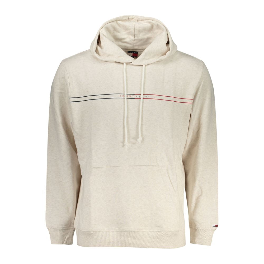 Beige Cotton Men's Hoodie - ventzia