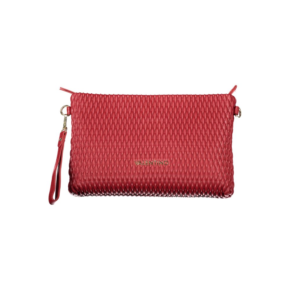 Red Polyurethane Women Handbag - ventzia