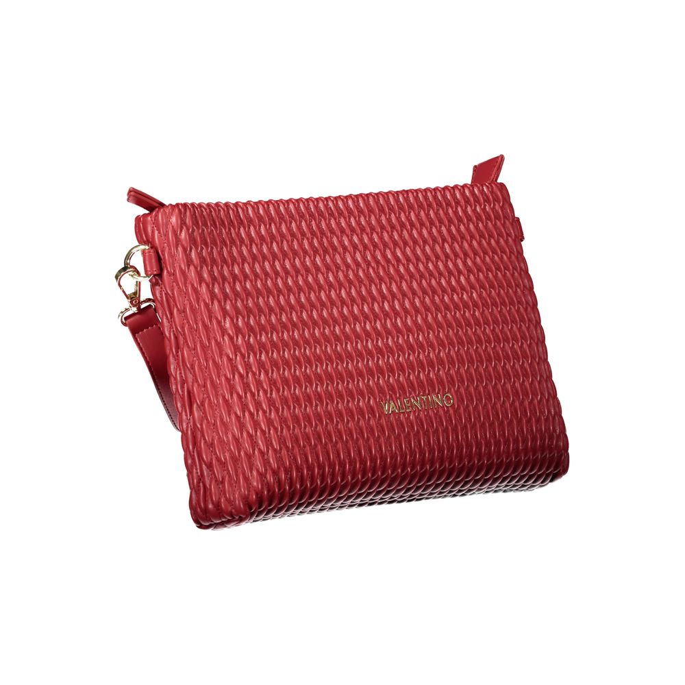 Red Polyurethane Women Handbag - ventzia