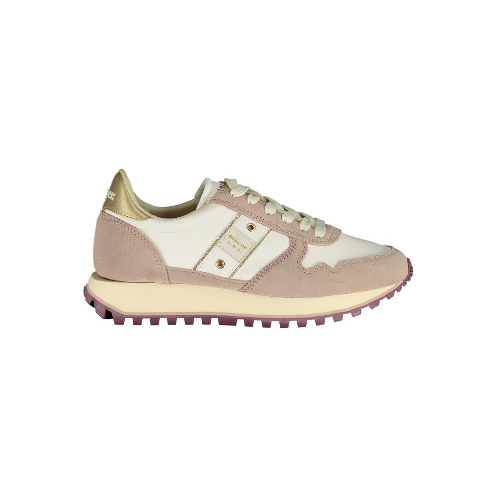 Bianco Poliestere Women Sneaker - ventzia