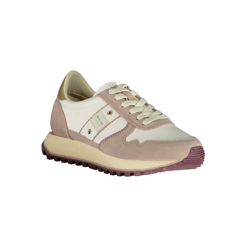 Bianco Poliestere Women Sneaker - ventzia