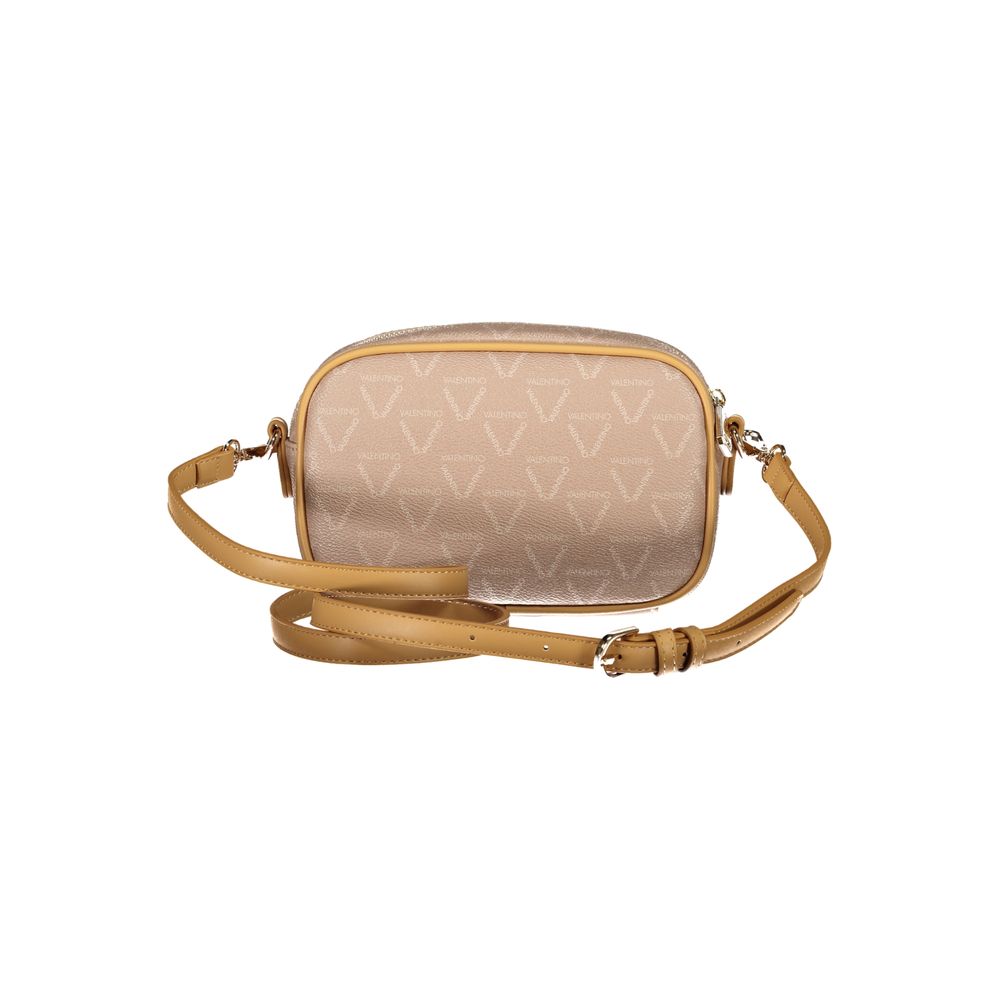 Beige Polyurethane Women Shoulder Bag - ventzia