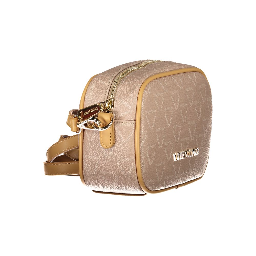 Beige Polyurethane Women Shoulder Bag - ventzia
