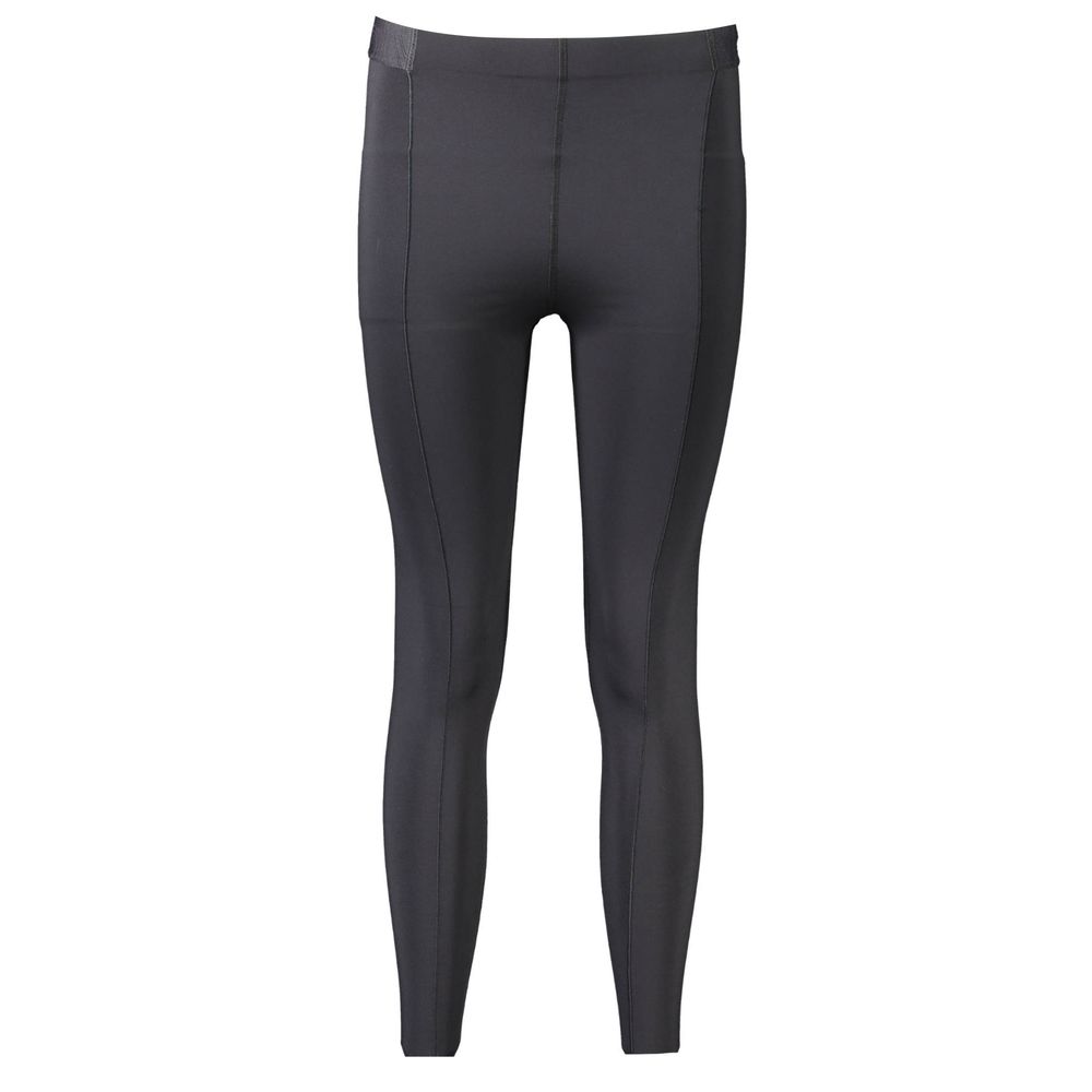 Black Polyester Women Leggings - ventzia
