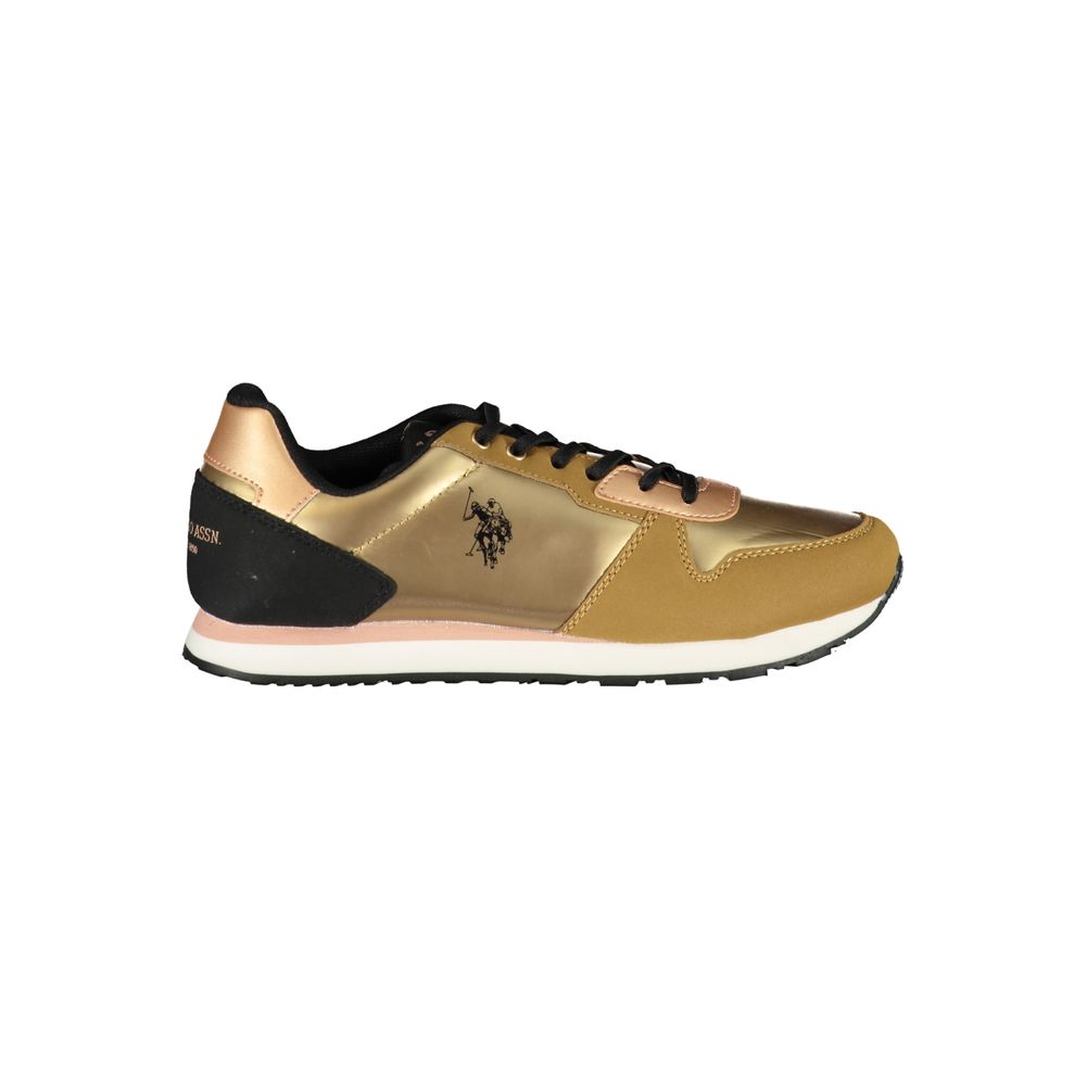 Oro Poliuretano Donna Sneaker - ventzia