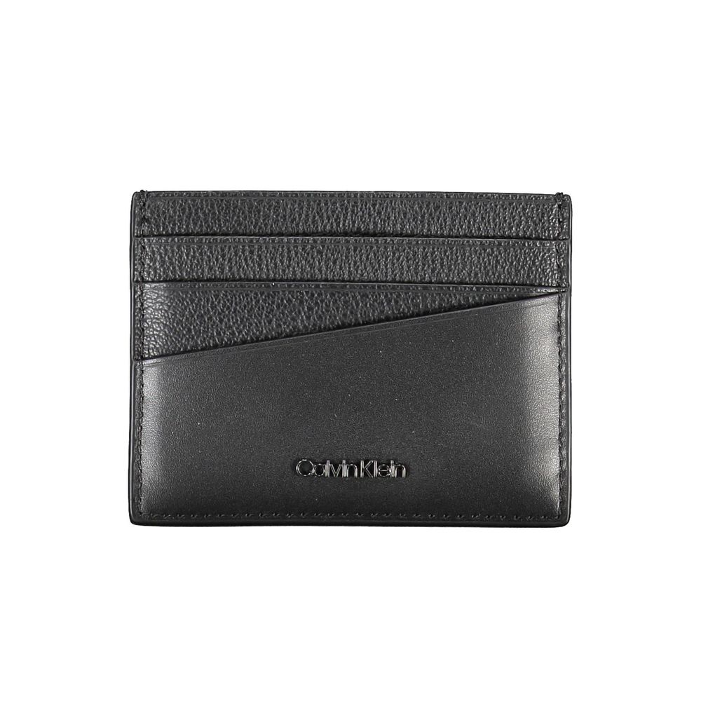 Black Leather Mens Wallet Holder - ventzia