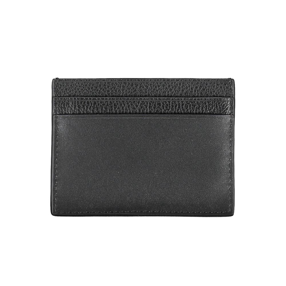 Black Leather Mens Wallet Holder - ventzia