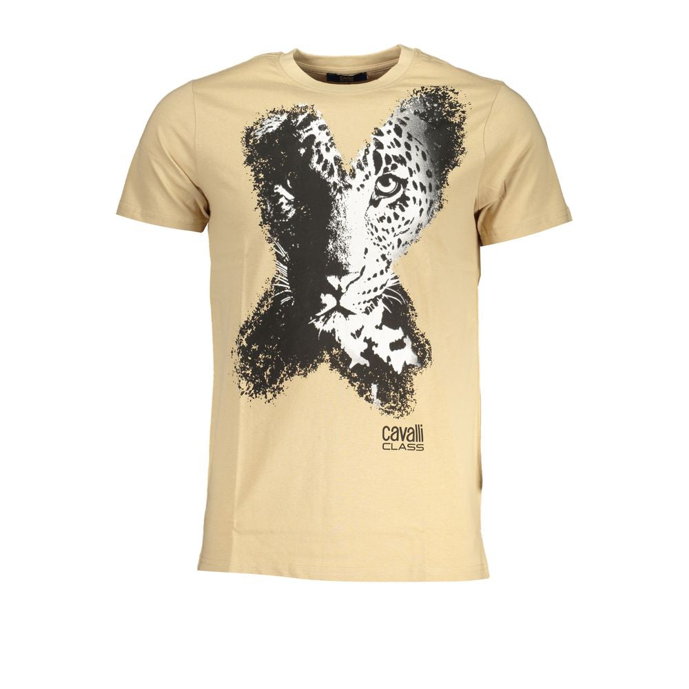 Beige Cotton T-Shirt - ventzia
