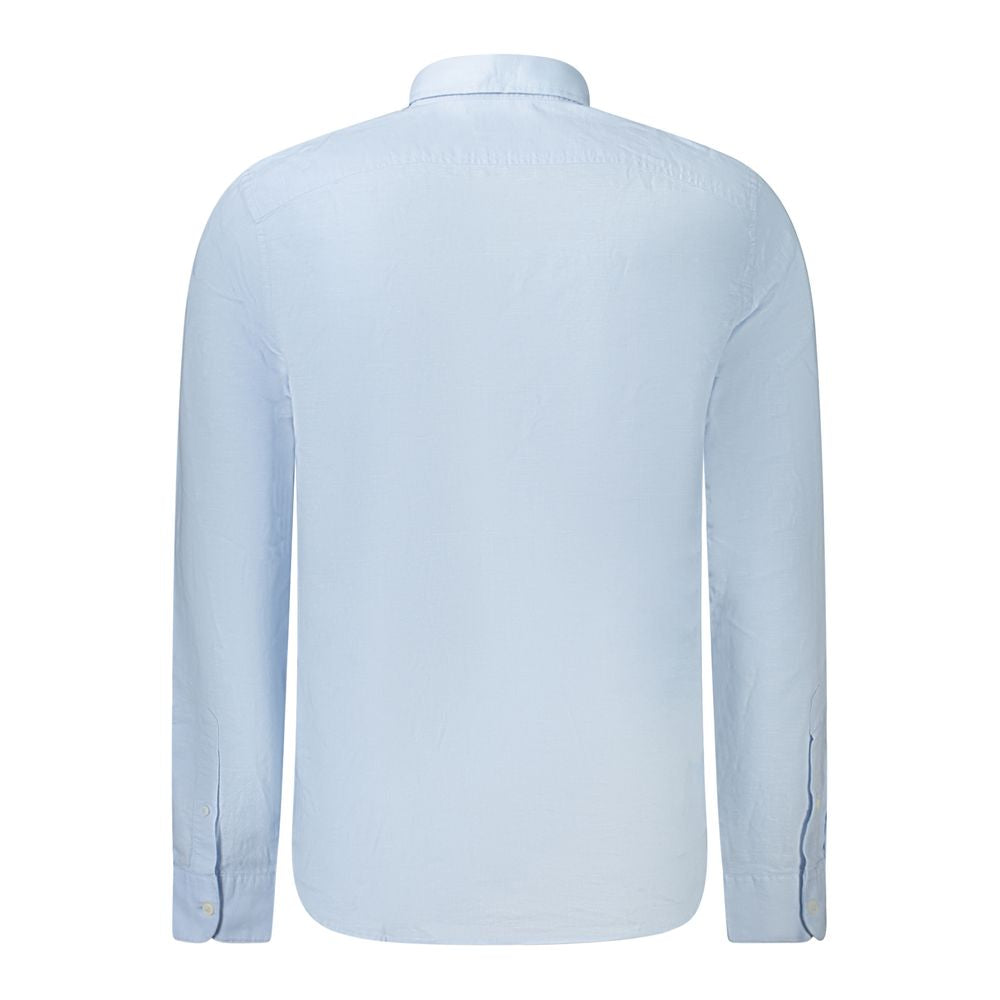 Azzurro Linen Men's Shirt - ventzia