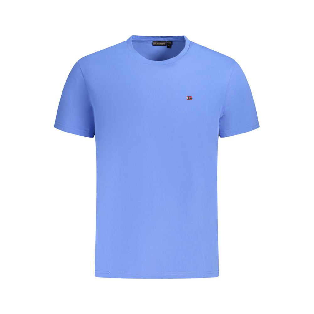 Blue Cotton Men's T-Shirt - ventzia