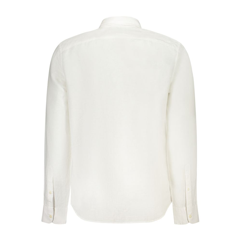 White Linen Men's Shirt - ventzia