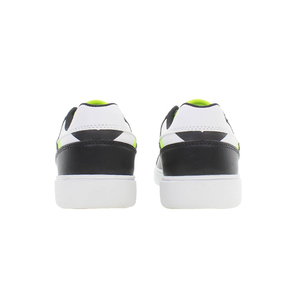 Black Polyester Men Sneaker - ventzia