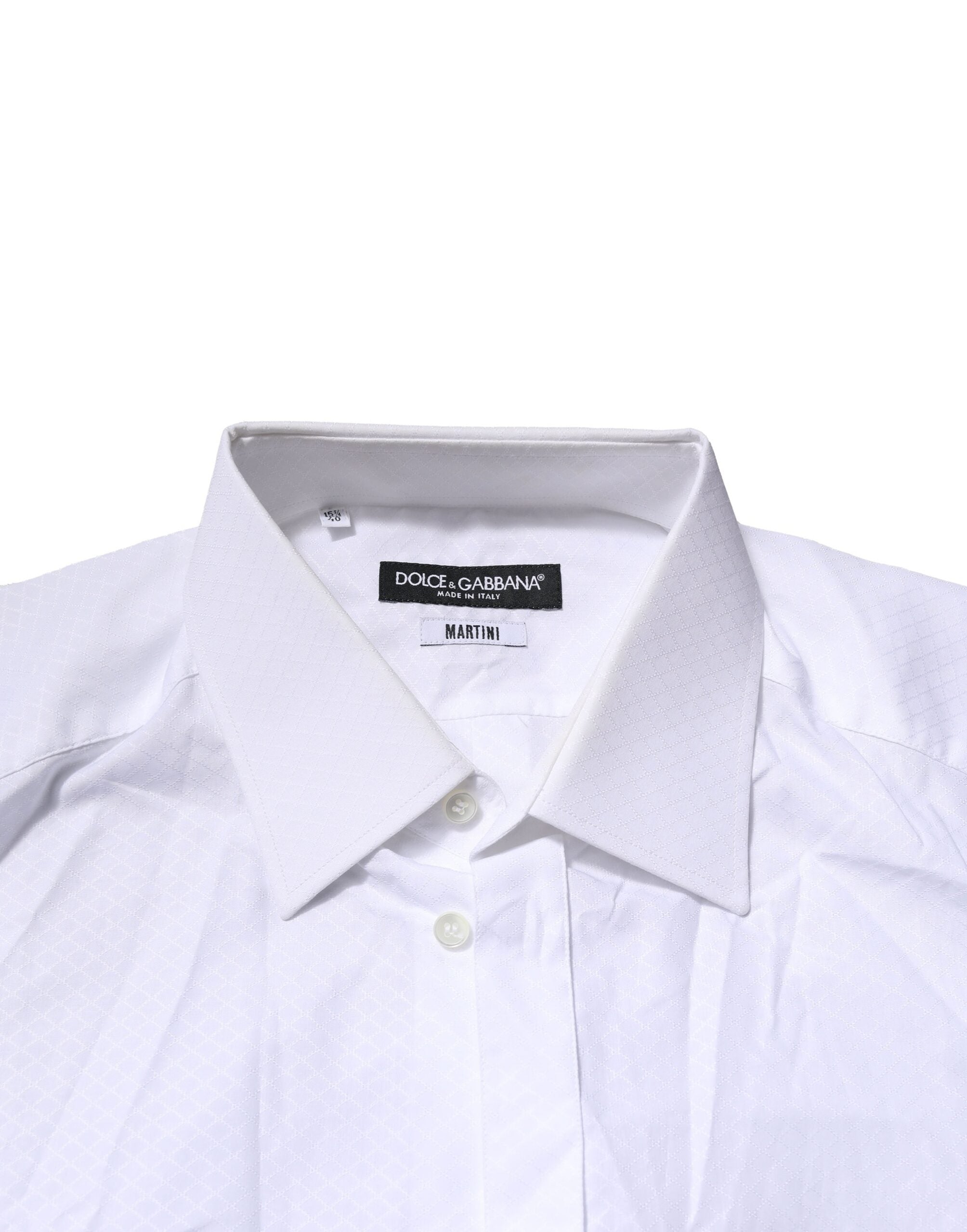 White MARTINI Long Sleeve Dress Formal Shirt - ventzia