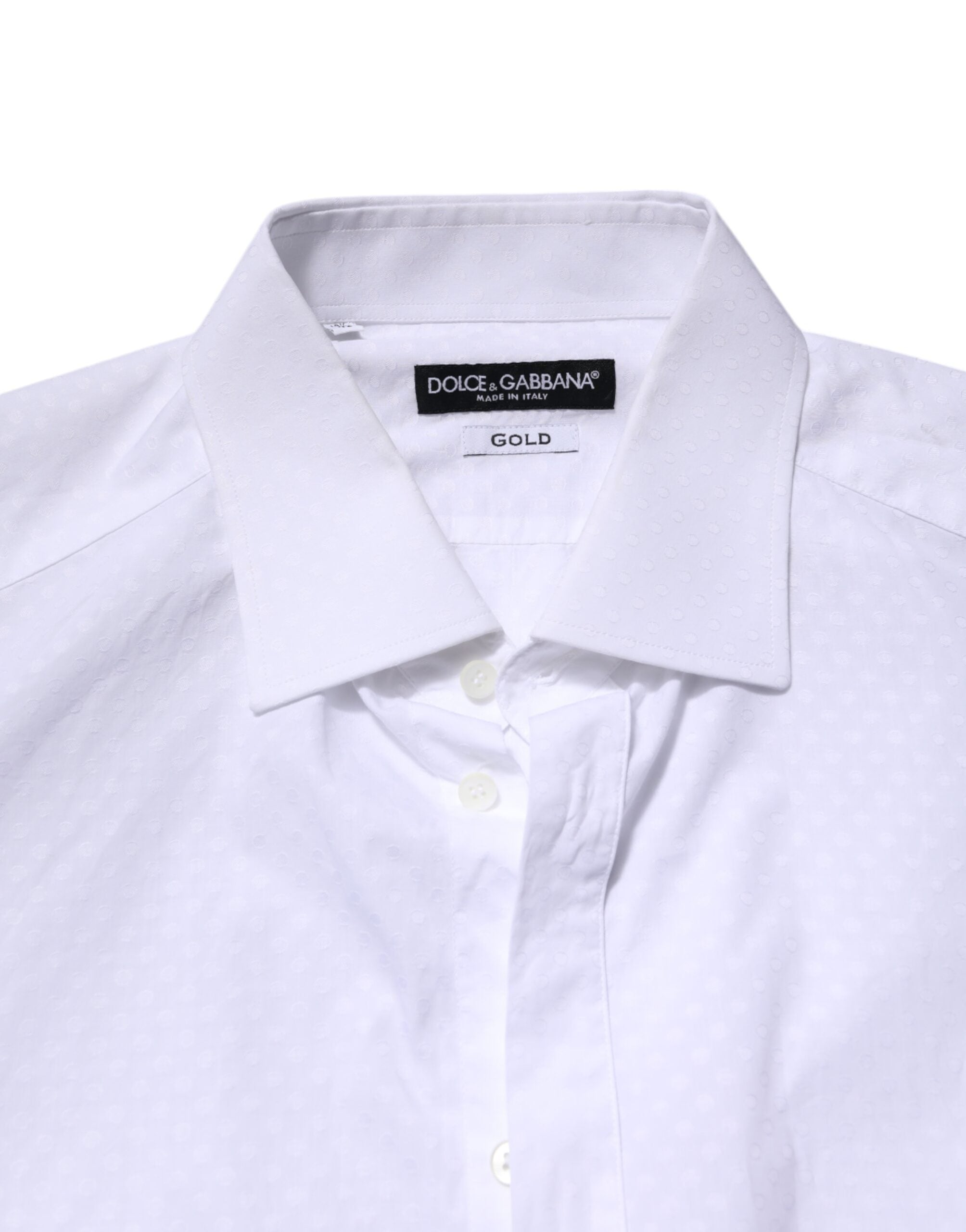 White GOLD Cotton Long Sleeves Formal Shirt - ventzia