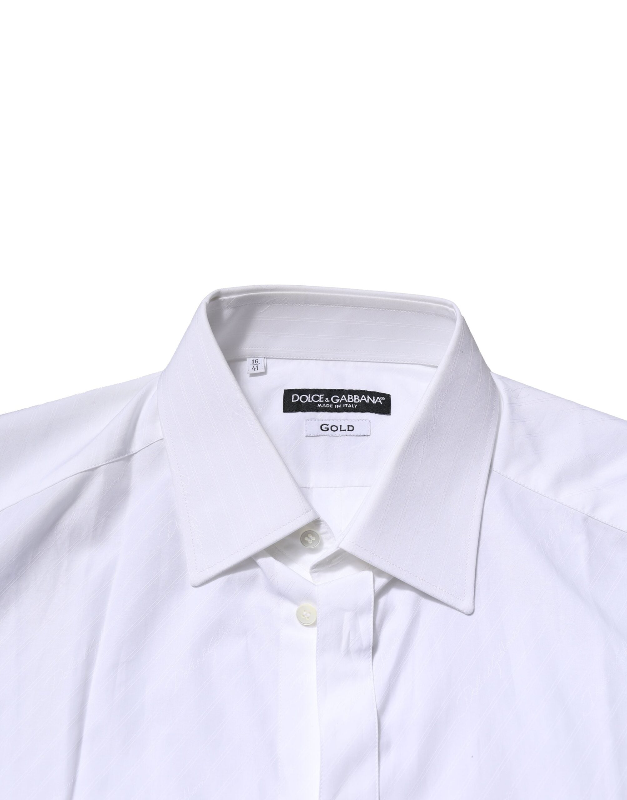 White GOLD Cotton Long Sleeves Men Formal Shirt - ventzia