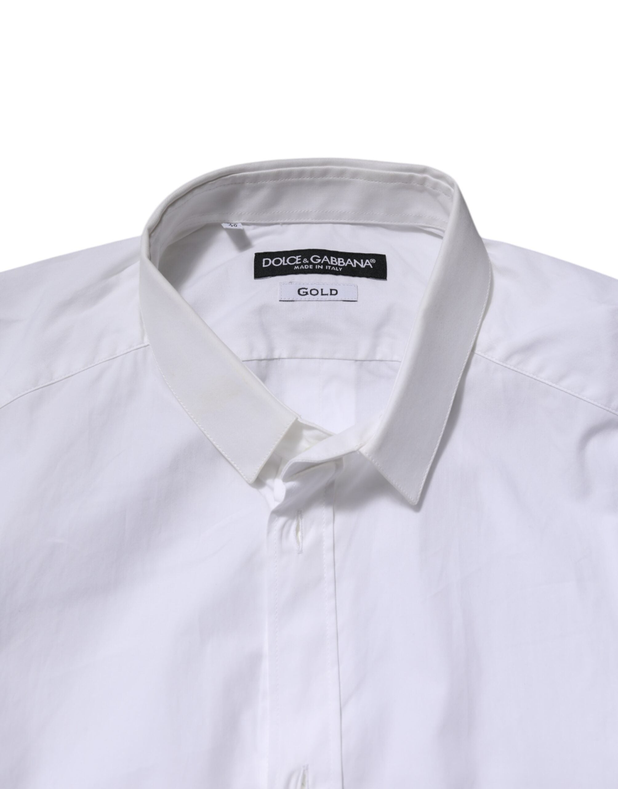 White GOLD Cotton Long Sleeves Men Formal Shirt - ventzia