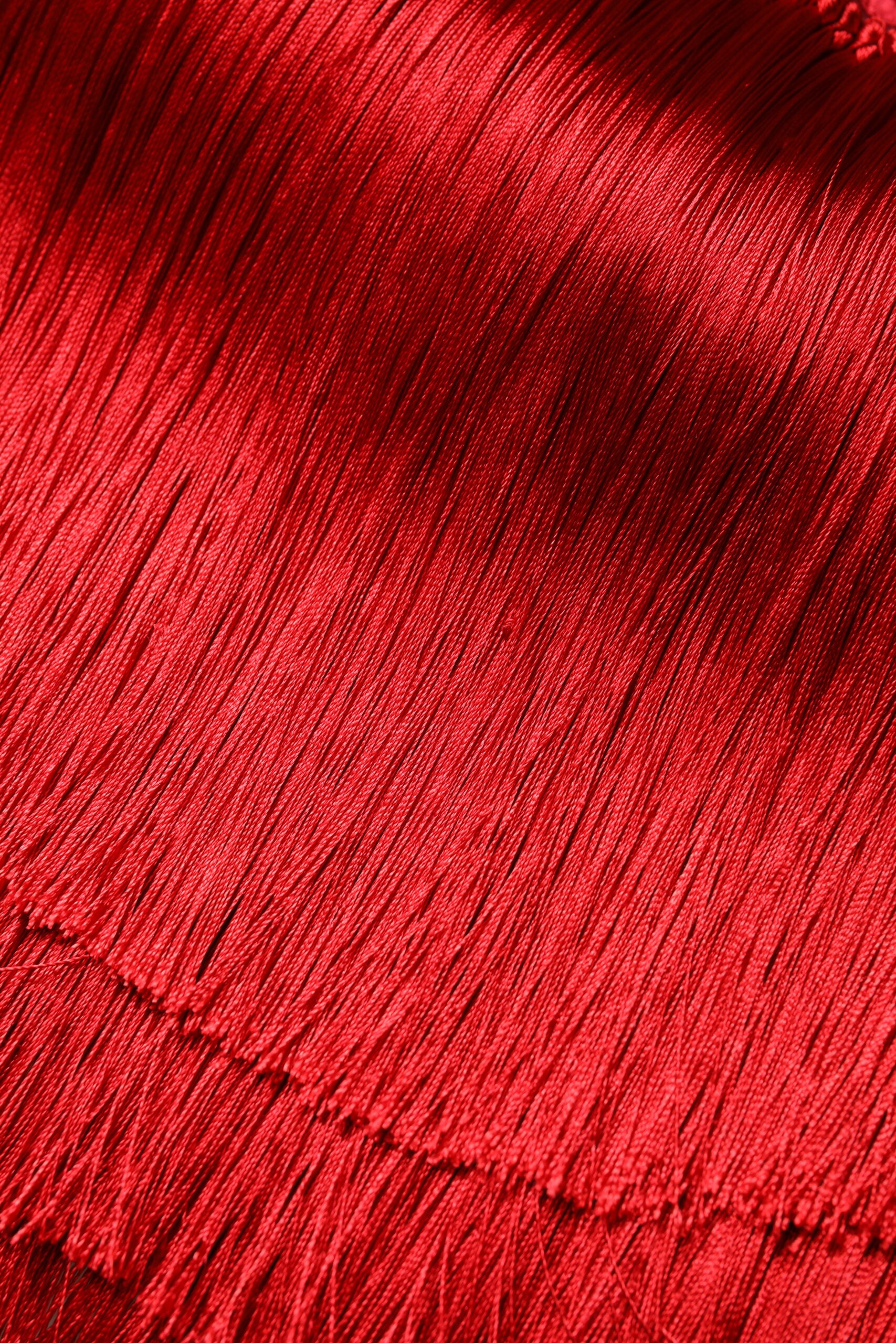 Red Silk Strapless Fringe Crop Tube Top - ventzia
