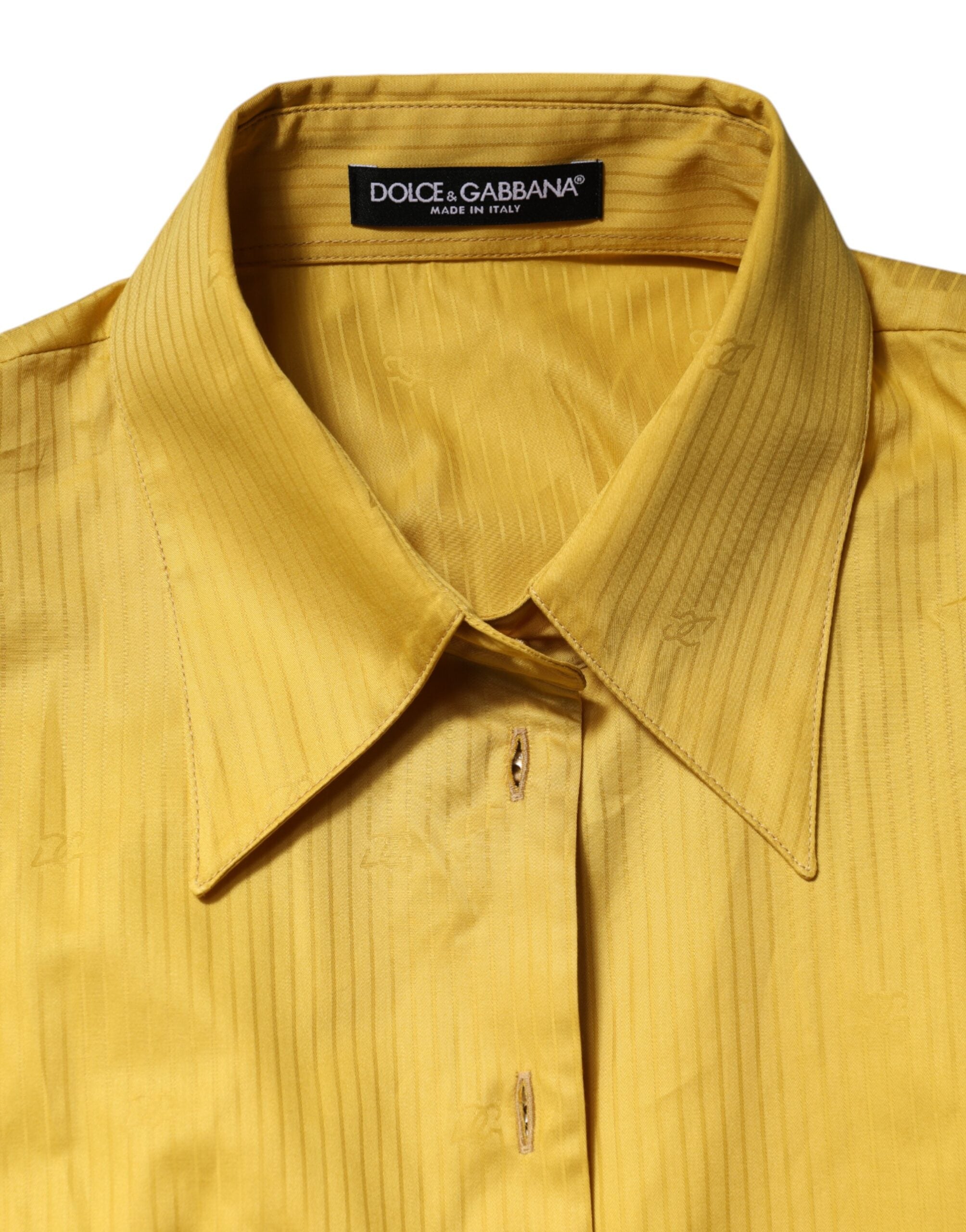 Mustard Collared Short Sleeves Blouse Top - ventzia