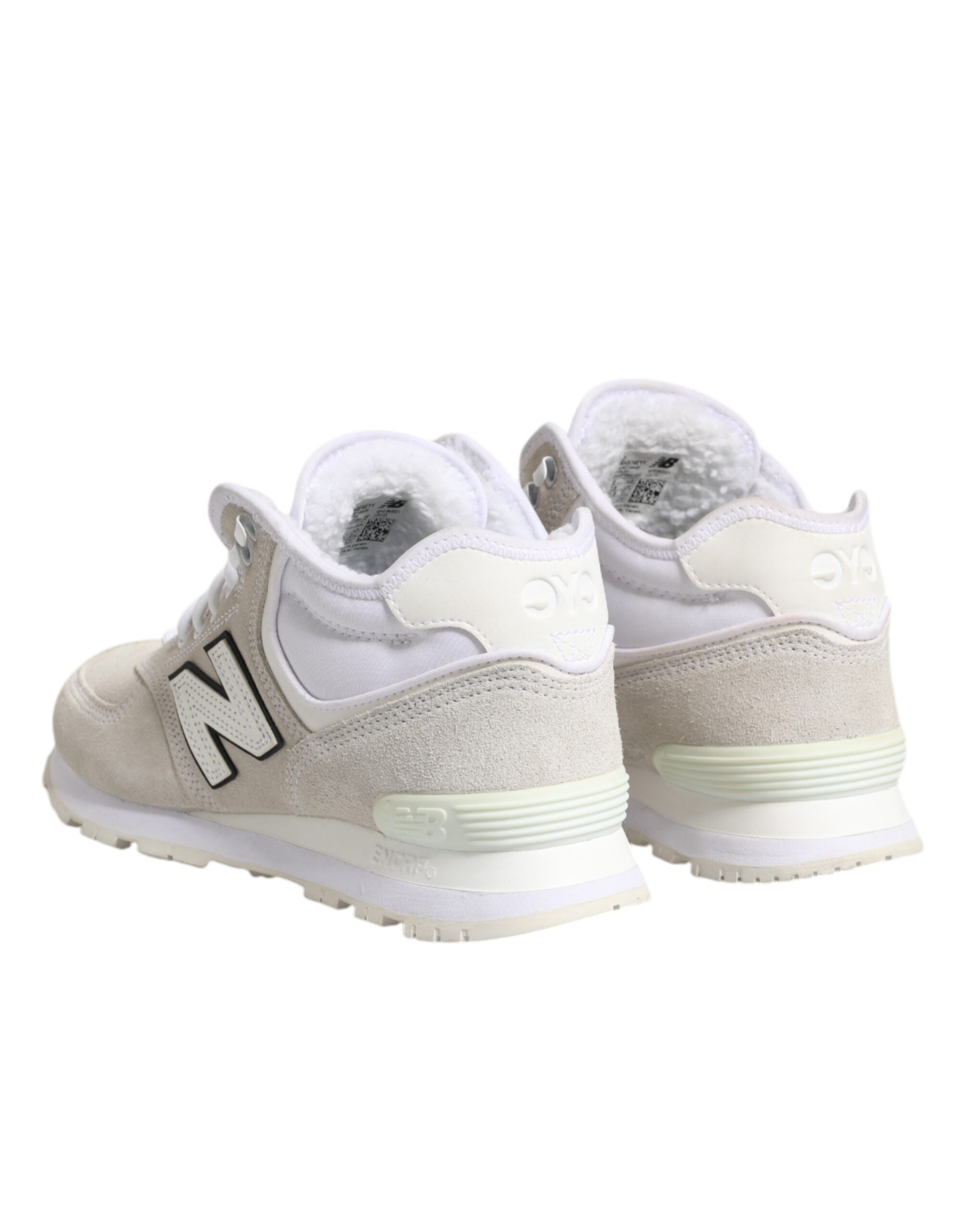 Off White Suede Sneakers Shoes - ventzia