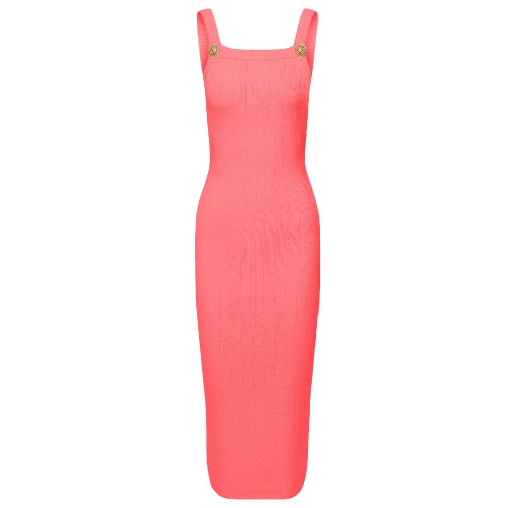 Pink Viscose Dress - ventzia