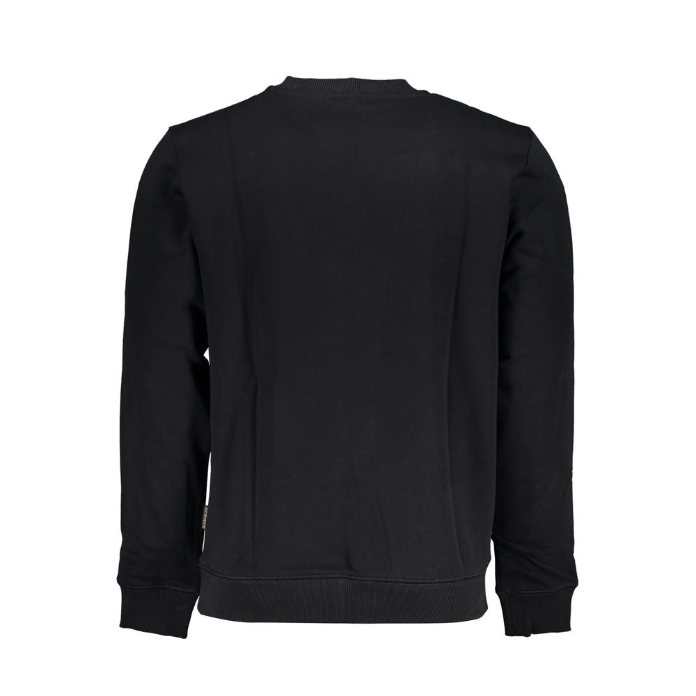 Black Cotton Men's Sweatshirt - ventzia