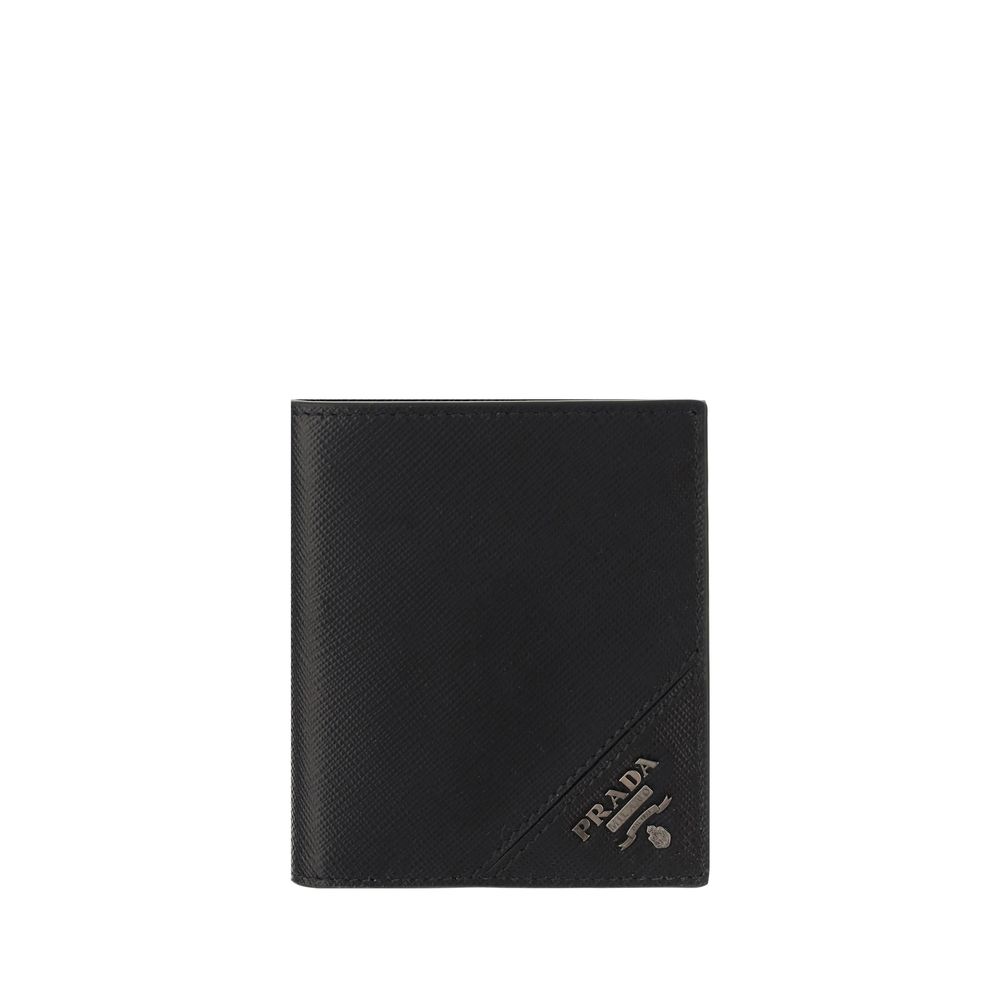 Black Calf Leather Bos Taurus Wallet - ventzia