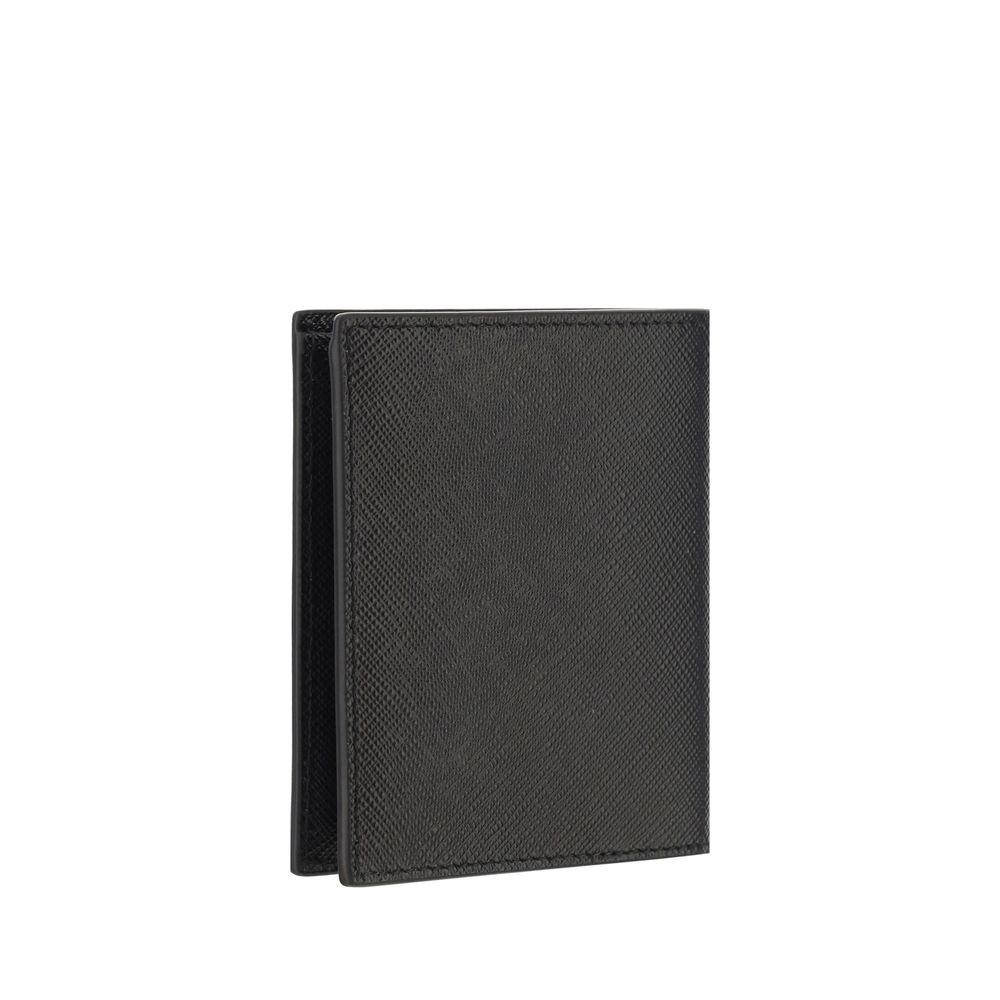 Black Calf Leather Bos Taurus Wallet - ventzia