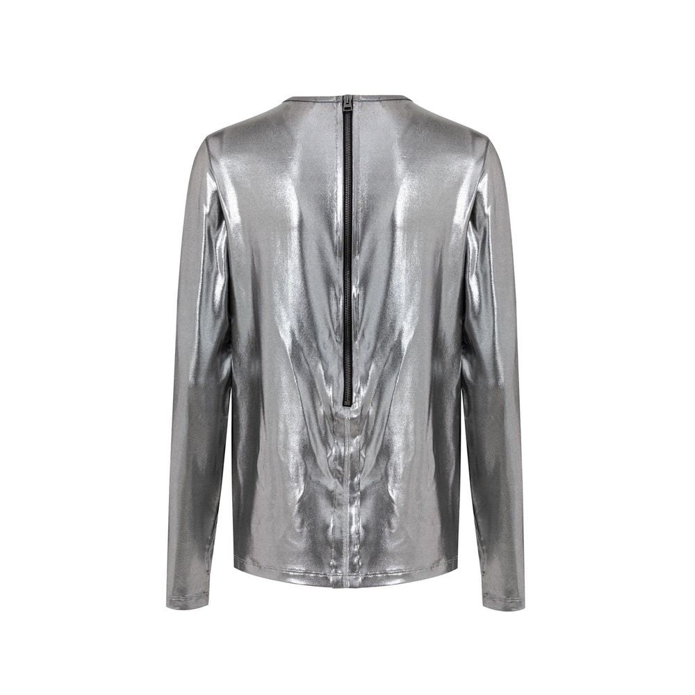 Gray Viscose Long Sleeve - ventzia