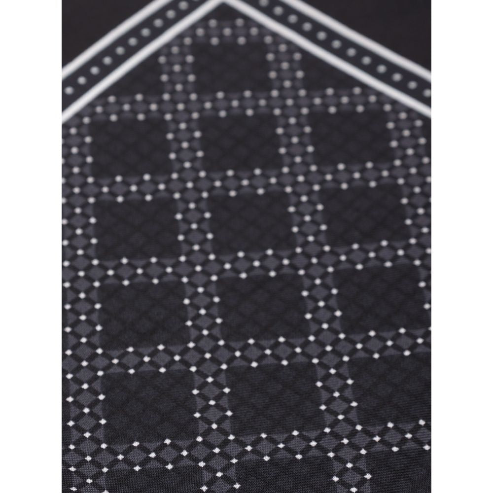 Black Silk Pocket Square - ventzia