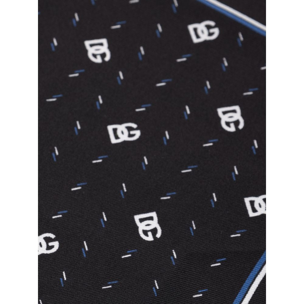 Black Silk Pocket Square - ventzia