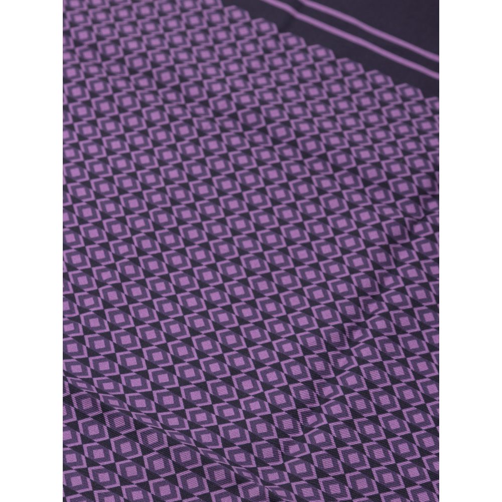 Purple Silk Pocket Square - ventzia