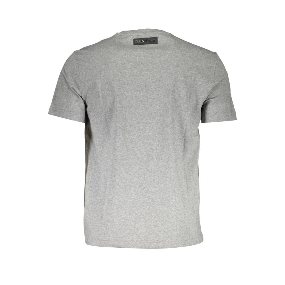 Grey Cotton Men T-Shirt - ventzia