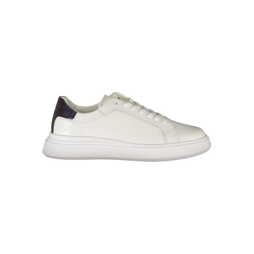 White Leather Men Sneaker - ventzia