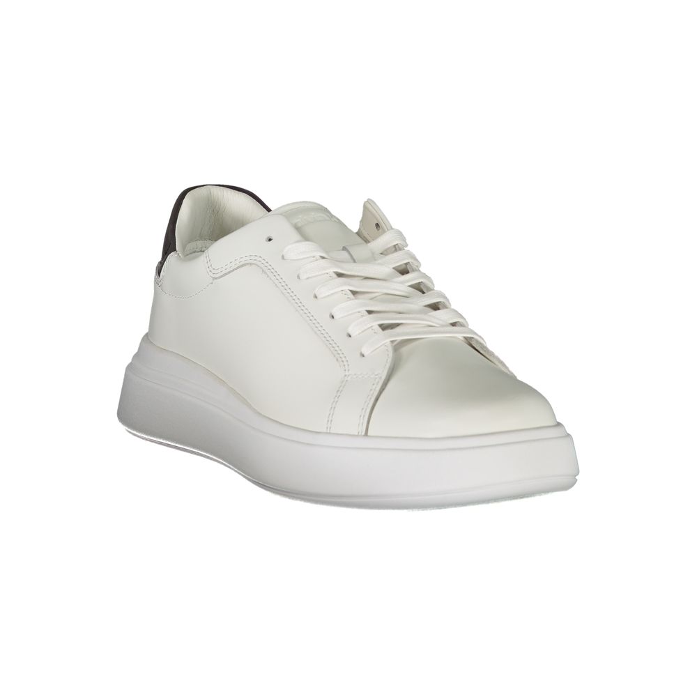 White Leather Men Sneaker - ventzia