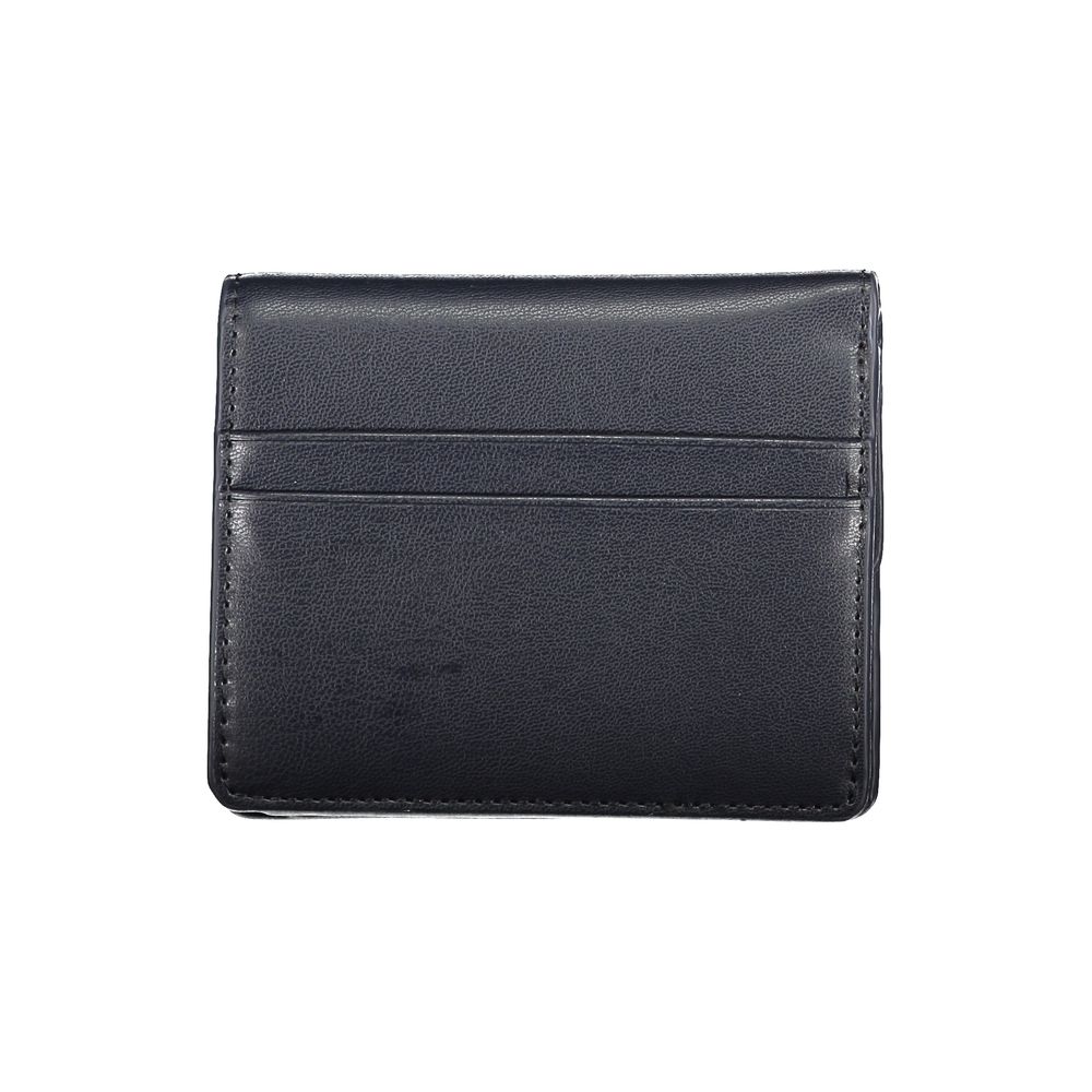 Blue Polyurethane Women Wallet - ventzia