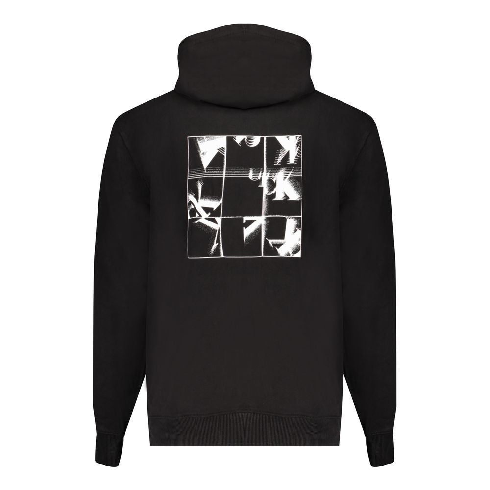 Black Cotton Men's Sweatshirt - ventzia