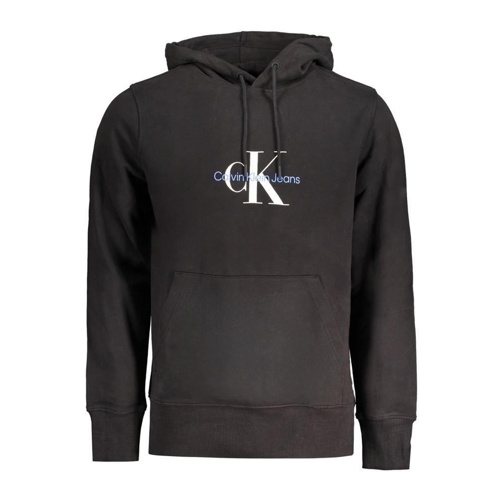 Black Cotton Men's Sweatshirt - ventzia