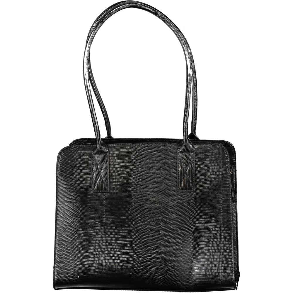 Nero Poliuretano Women Handbag - ventzia