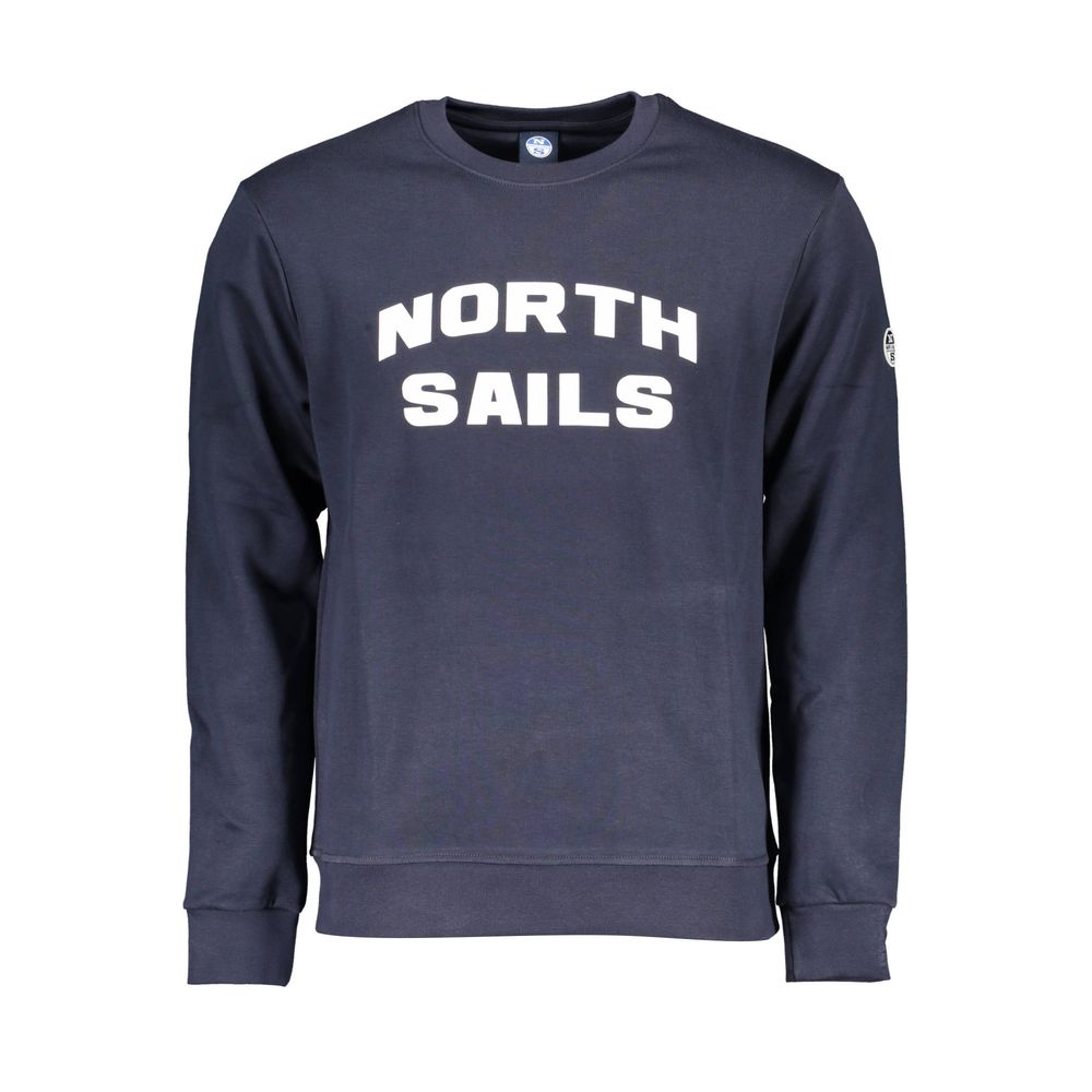 Blue Cotton Men's Sweatshirt - ventzia